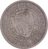 1893 HALFCROWN ( FINE ) - HALFCROWN - Cambridgeshire Coins