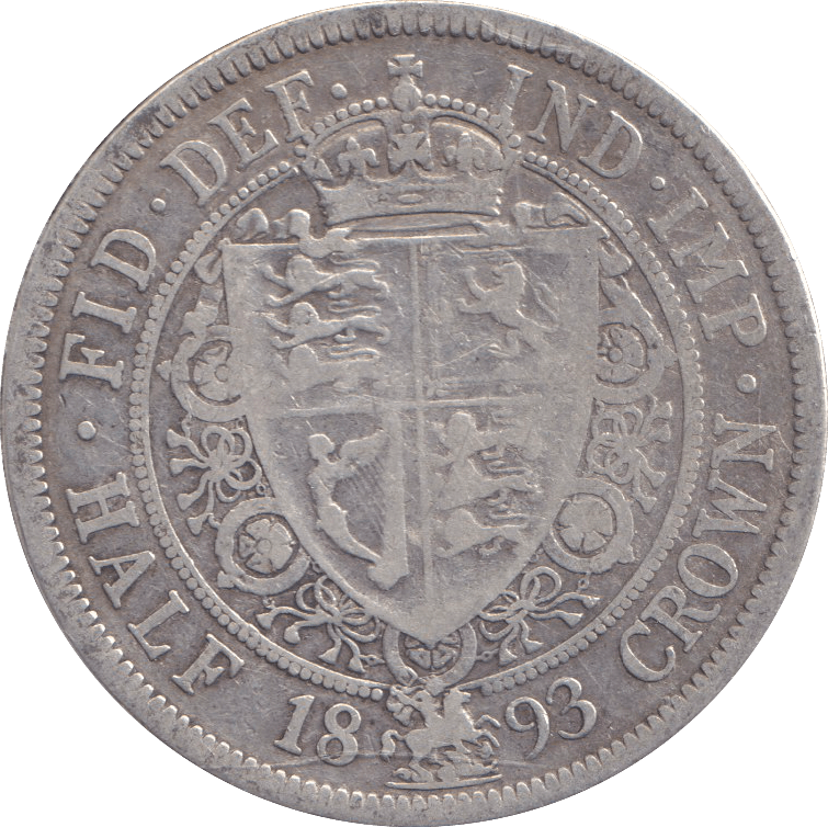 1893 HALFCROWN ( FINE ) - HALFCROWN - Cambridgeshire Coins