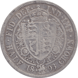 1893 HALFCROWN ( FINE ) - HALFCROWN - Cambridgeshire Coins