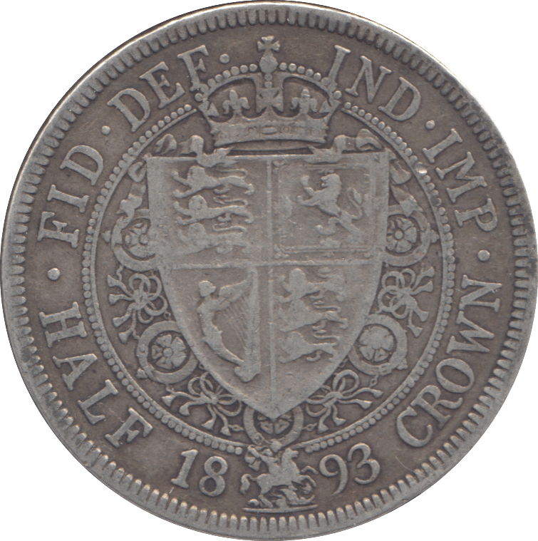 1893 HALFCROWN ( FINE ) - HALFCROWN - Cambridgeshire Coins