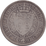 1893 HALFCROWN ( FINE ) - HALFCROWN - Cambridgeshire Coins