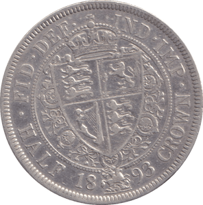 1893 HALFCROWN ( GF ) - HALFCROWN - Cambridgeshire Coins