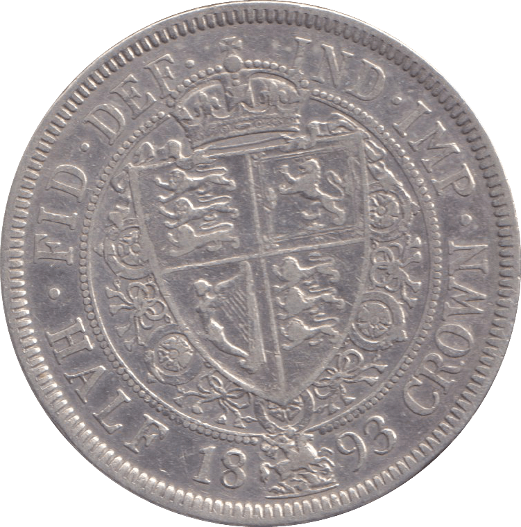 1893 HALFCROWN ( GF ) - HALFCROWN - Cambridgeshire Coins