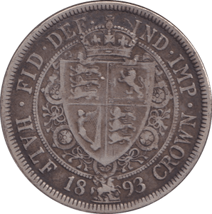 1893 HALFCROWN ( GF ) - HALFCROWN - Cambridgeshire Coins