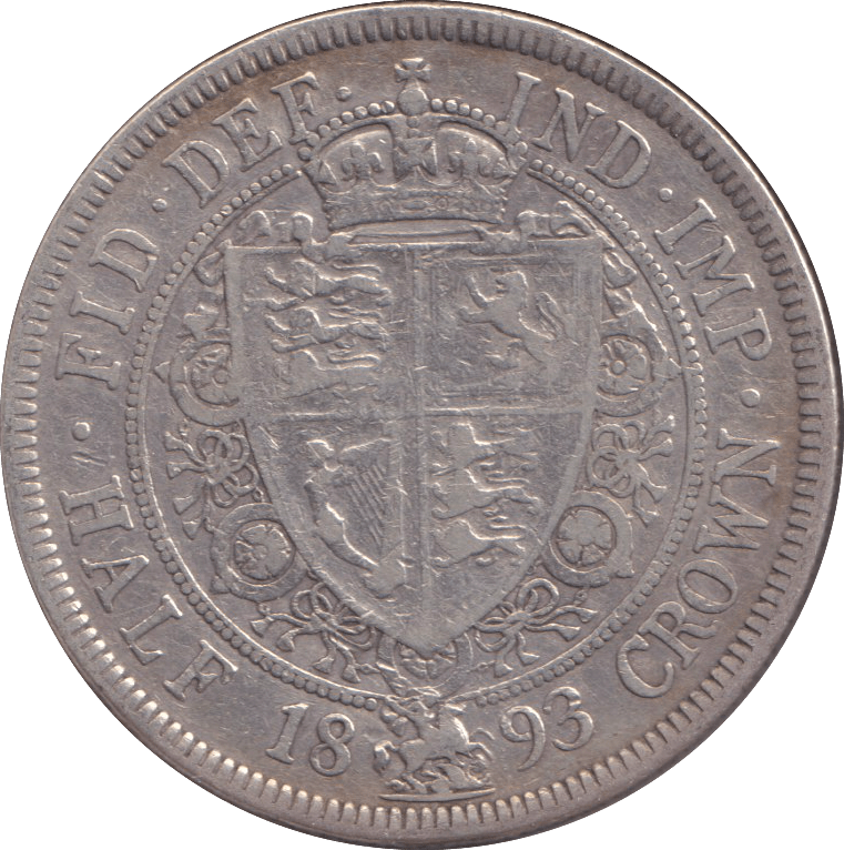 1893 HALFCROWN ( GF ) - HALFCROWN - Cambridgeshire Coins