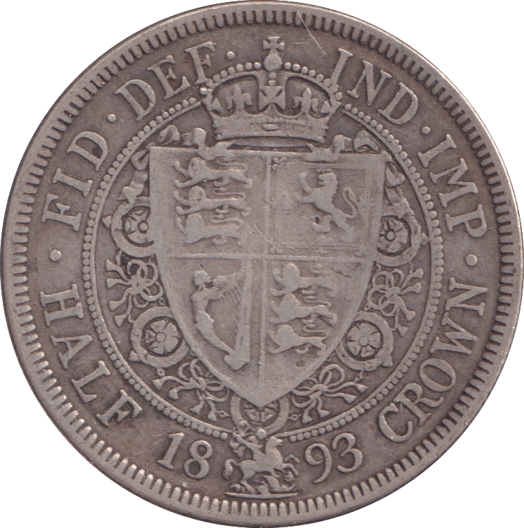 1893 HALFCROWN ( GF ) - Halfcrown - Cambridgeshire Coins