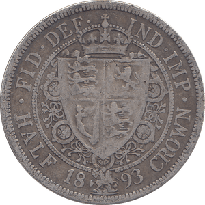 1893 HALFCROWN ( GF ) - HALFCROWN - Cambridgeshire Coins