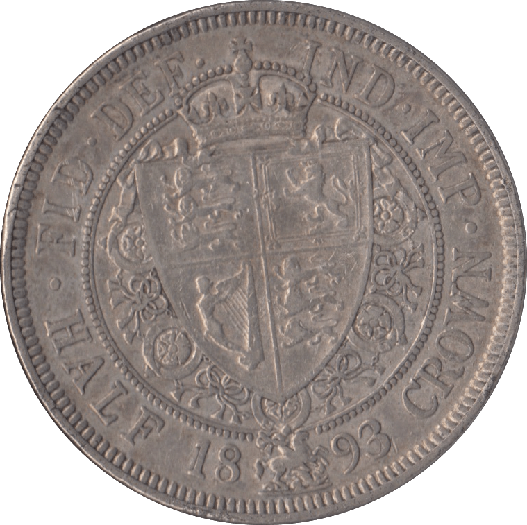 1893 HALFCROWN ( GVF ) - HALFCROWN - Cambridgeshire Coins