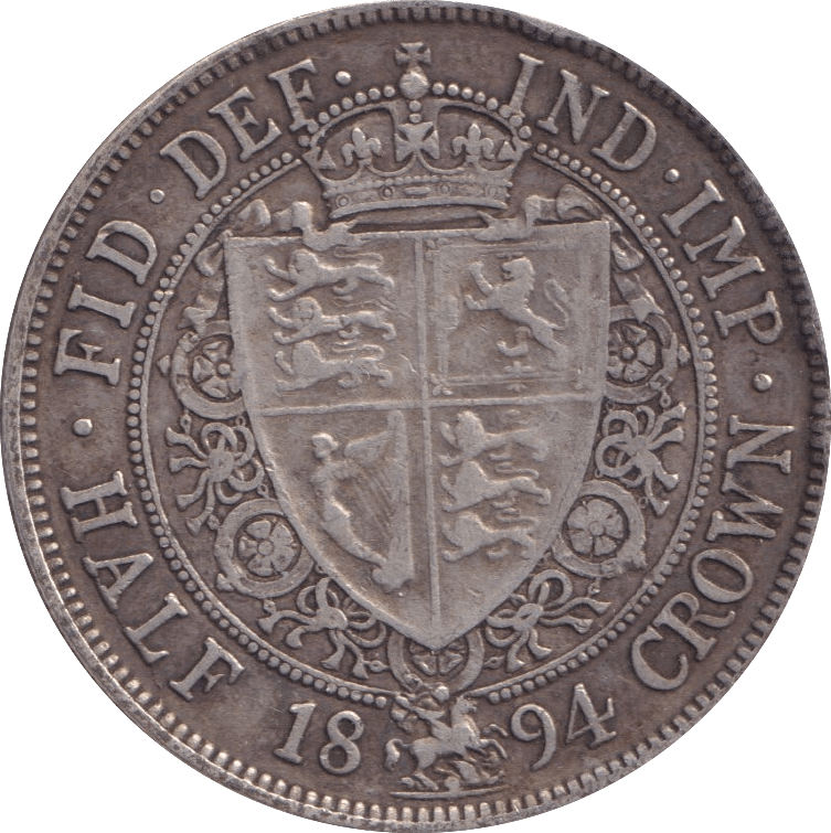 1893 HALFCROWN ( GVF ) - Halfcrown - Cambridgeshire Coins