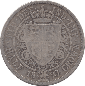 1893 HALFCROWN ( NF ) - HALFCROWN - Cambridgeshire Coins