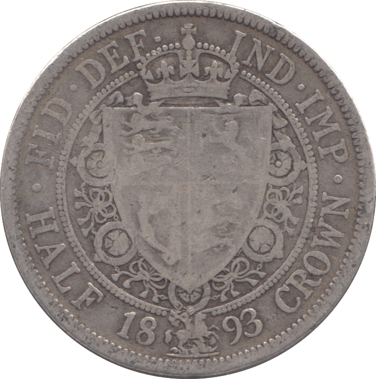 1893 HALFCROWN ( NF ) - HALFCROWN - Cambridgeshire Coins