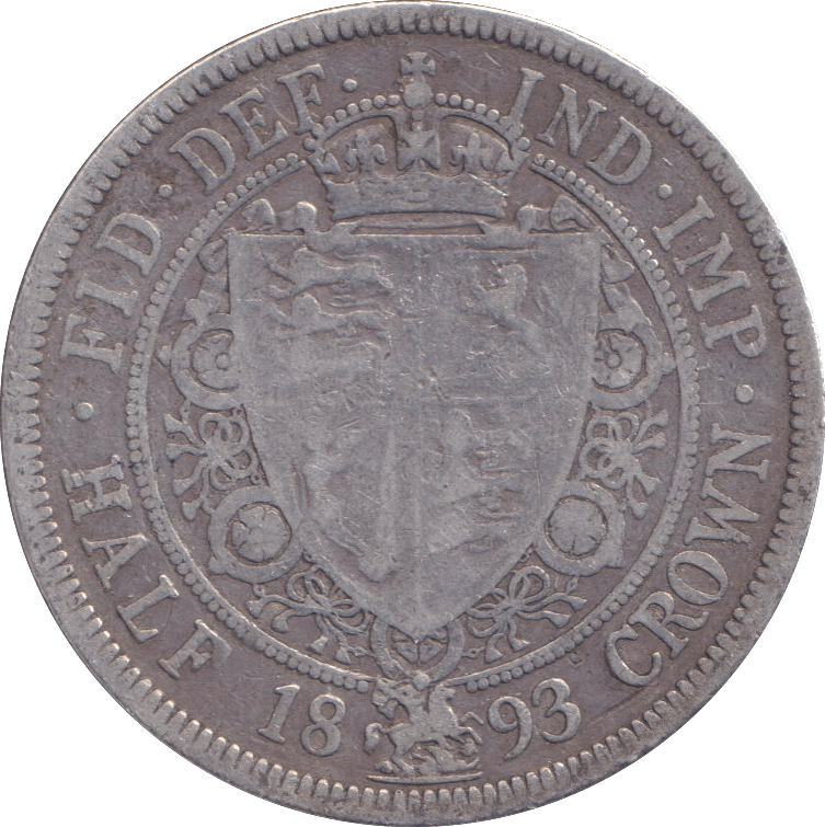 1893 HALFCROWN ( NF ) - HALFCROWN - Cambridgeshire Coins