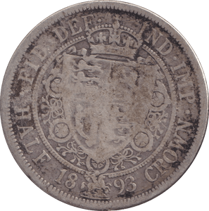 1893 HALFCROWN ( NF ) - HALFCROWN - Cambridgeshire Coins