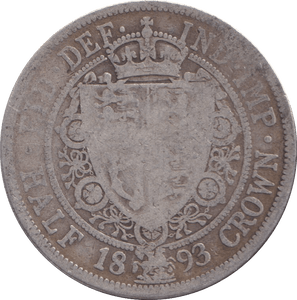 1893 HALFCROWN ( NF ) - HALFCROWN - Cambridgeshire Coins