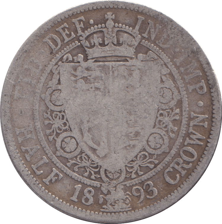 1893 HALFCROWN ( NF ) - HALFCROWN - Cambridgeshire Coins