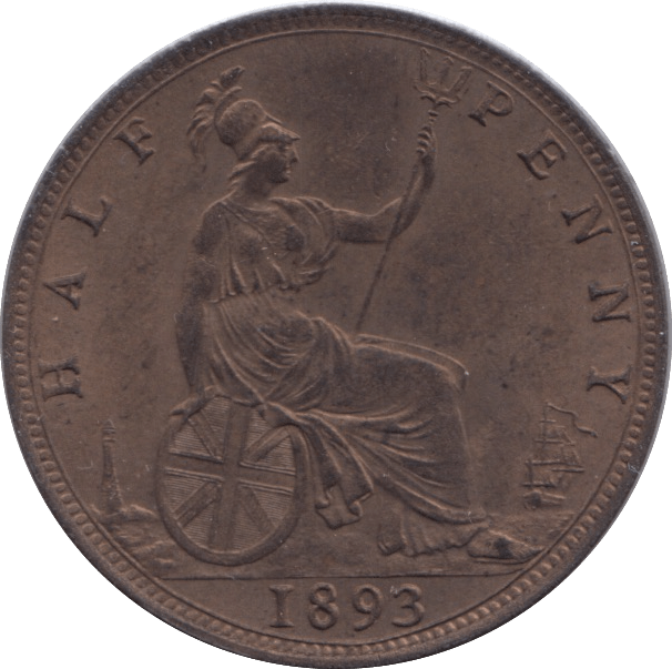 1893 HALFPENNY ( BU ) - Halfpenny - Cambridgeshire Coins