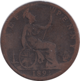 1893 HALFPENNY ( FAIR ) - HALFPENNY - Cambridgeshire Coins