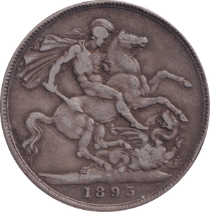1893 HOLED CROWN ( VF ) - CROWN - Cambridgeshire Coins
