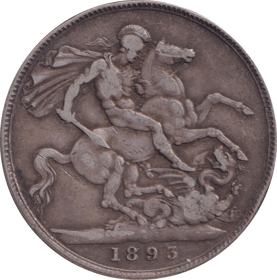1893 HOLED CROWN ( VF ) - CROWN - Cambridgeshire Coins