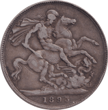 1893 HOLED CROWN ( VF ) - CROWN - Cambridgeshire Coins