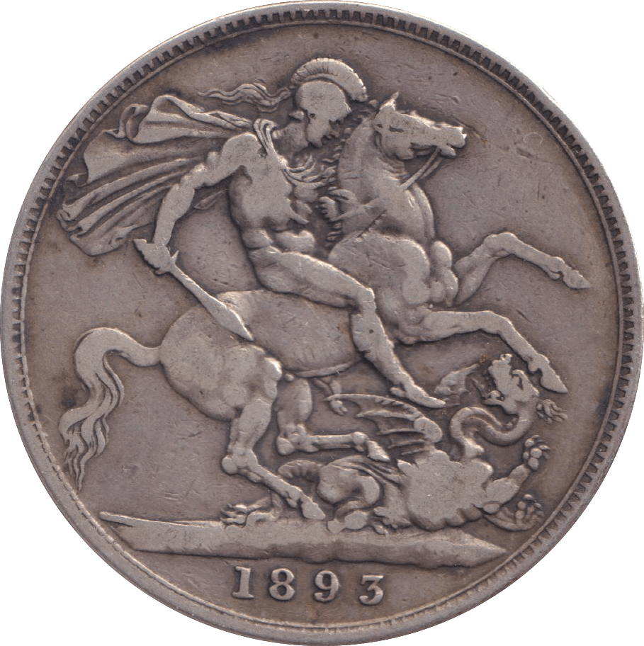 1893 LVII CROWN ( FINE ) - CROWN - Cambridgeshire Coins