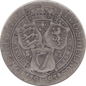 1893 ONE FLORIN ( FINE ) - PENNY - Cambridgeshire Coins