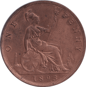 1893 PENNY ( BU ) - PENNY - Cambridgeshire Coins