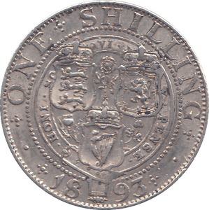 1893 SHILLING ( AUNC ) - SHILLING - Cambridgeshire Coins
