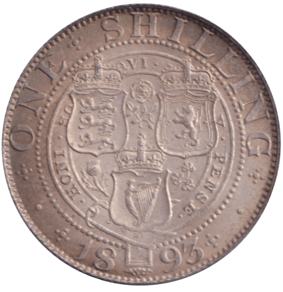 1893 SHILLING ( EF ) - SHILLING - Cambridgeshire Coins