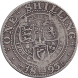 1893 SHILLING ( FINE ) - SHILLING - Cambridgeshire Coins