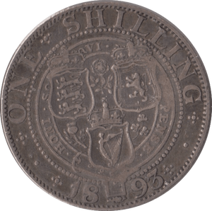 1893 SHILLING ( GF ) - SHILLING - Cambridgeshire Coins