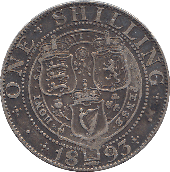 1893 SHILLING ( GF ) - SHILLING - Cambridgeshire Coins