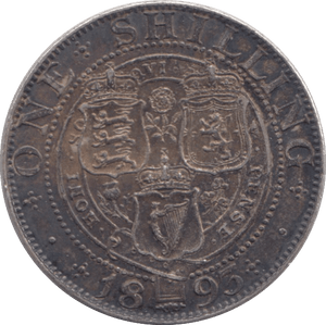 1893 SHILLING ( GVF ) - Shilling - Cambridgeshire Coins