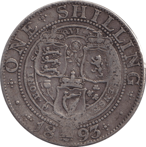1893 SHILLING ( NF ) - SHILLING - Cambridgeshire Coins