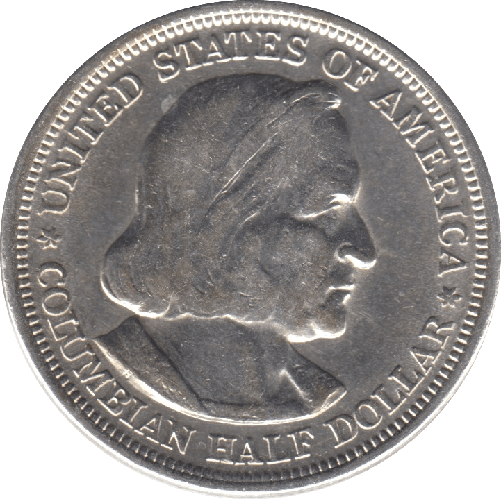 1893 SILVER HALF DOLLAR USA COLUMBIA - SILVER WORLD COINS - Cambridgeshire Coins