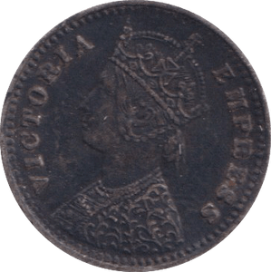 1893 SILVER INDIA TWO ANNAS - SILVER WORLD COINS - Cambridgeshire Coins