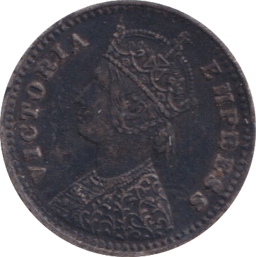 1893 SILVER INDIA TWO ANNAS - SILVER WORLD COINS - Cambridgeshire Coins