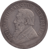 1893 SILVER TWO 1/2 SHILLING SOUTH AFRICA - SILVER WORLD COINS - Cambridgeshire Coins