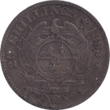1893 SILVER TWO 1/2 SHILLING SOUTH AFRICA - SILVER WORLD COINS - Cambridgeshire Coins