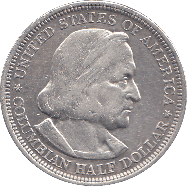 1893 SILVER USA COLUMBIAN HALF DOLLAR - SILVER WORLD COINS - Cambridgeshire Coins