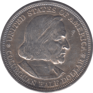1893 SILVER USA HALF DOLLAR COLUMBIA EXPOSITION - SILVER WORLD COINS - Cambridgeshire Coins