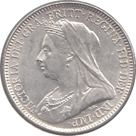 1893 SIXPENCE ( AUNC ) 1 - SIXPENCE - Cambridgeshire Coins