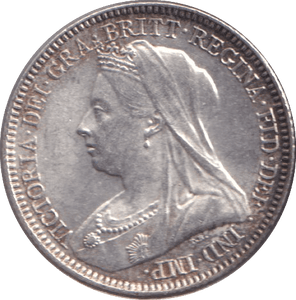 1893 SIXPENCE ( AUNC ) - SIXPENCE - Cambridgeshire Coins