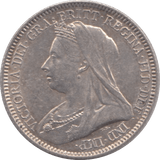 1893 SIXPENCE ( EF ) - SIXPENCE - Cambridgeshire Coins