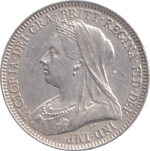 1893 SIXPENCE ( EF ) - SIXPENCE - Cambridgeshire Coins