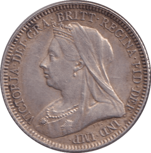 1893 SIXPENCE ( EF ) - SIXPENCE - Cambridgeshire Coins