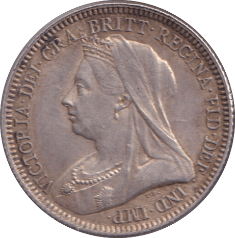 1893 SIXPENCE ( EF ) - SIXPENCE - Cambridgeshire Coins