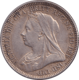 1893 SIXPENCE ( EF ) - SIXPENCE - Cambridgeshire Coins