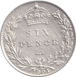 1893 SIXPENCE ( EF ) - SIXPENCE - Cambridgeshire Coins