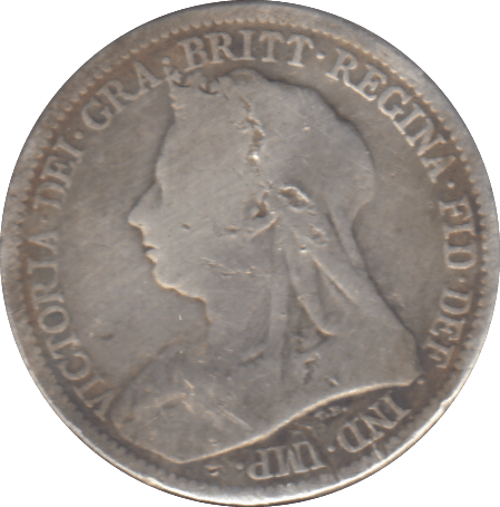 1893 SIXPENCE ( FAIR ) - SIXPENCE - Cambridgeshire Coins